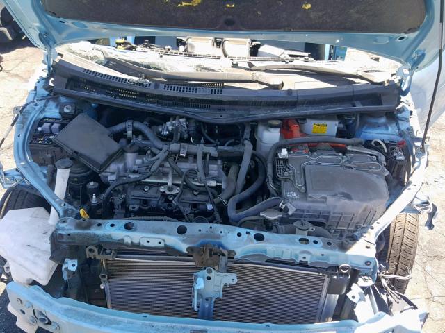 JTDKDTB30G1128622 - 2016 TOYOTA PRIUS C BLUE photo 7