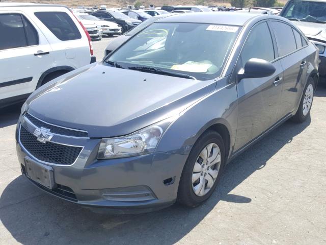 1G1PA5SG6D7230568 - 2013 CHEVROLET CRUZE LS GRAY photo 2