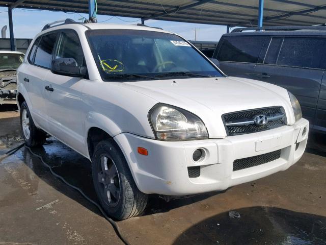 KM8JM12B35U078071 - 2005 HYUNDAI TUCSON GL WHITE photo 1