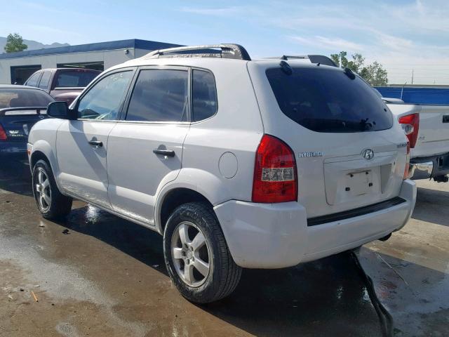 KM8JM12B35U078071 - 2005 HYUNDAI TUCSON GL WHITE photo 3