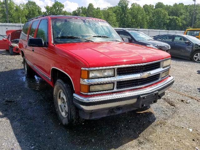 1GNFK16K1SJ359803 - 1995 CHEVROLET SUBURBAN K RED photo 1