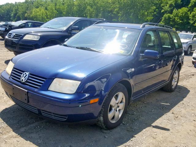 WVWSL61J34W140833 - 2004 VOLKSWAGEN JETTA GLS BLUE photo 2