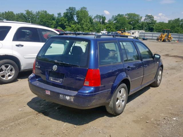 WVWSL61J34W140833 - 2004 VOLKSWAGEN JETTA GLS BLUE photo 4