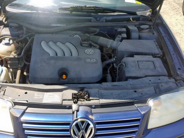 WVWSL61J34W140833 - 2004 VOLKSWAGEN JETTA GLS BLUE photo 7