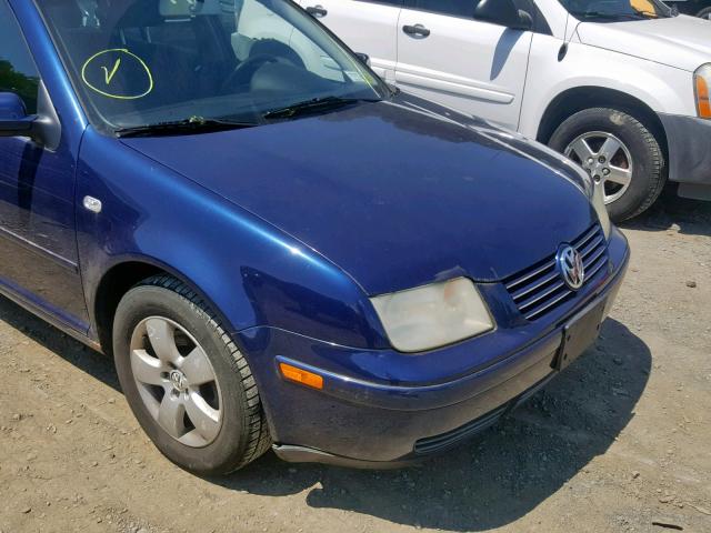 WVWSL61J34W140833 - 2004 VOLKSWAGEN JETTA GLS BLUE photo 9