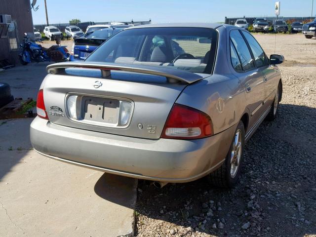 3N1BB51D91L117083 - 2001 NISSAN SENTRA SE SILVER photo 4