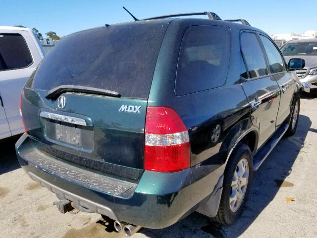 2HNYD18811H518066 - 2001 ACURA MDX TOURIN GREEN photo 4