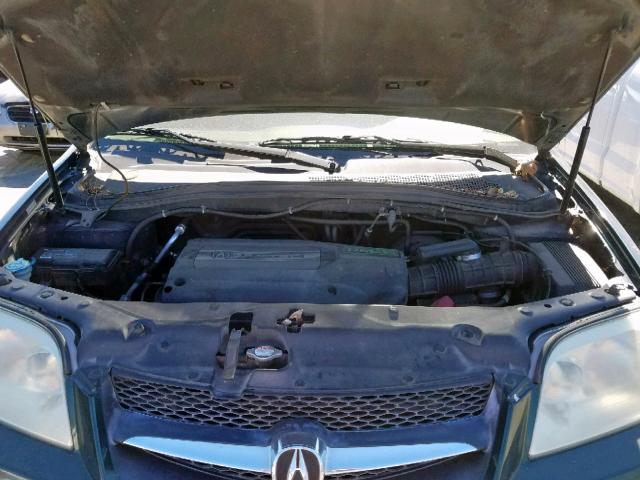 2HNYD18811H518066 - 2001 ACURA MDX TOURIN GREEN photo 7