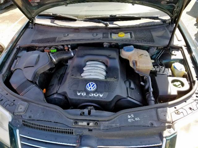 WVWTH63B82P065405 - 2002 VOLKSWAGEN PASSAT GLX GREEN photo 7