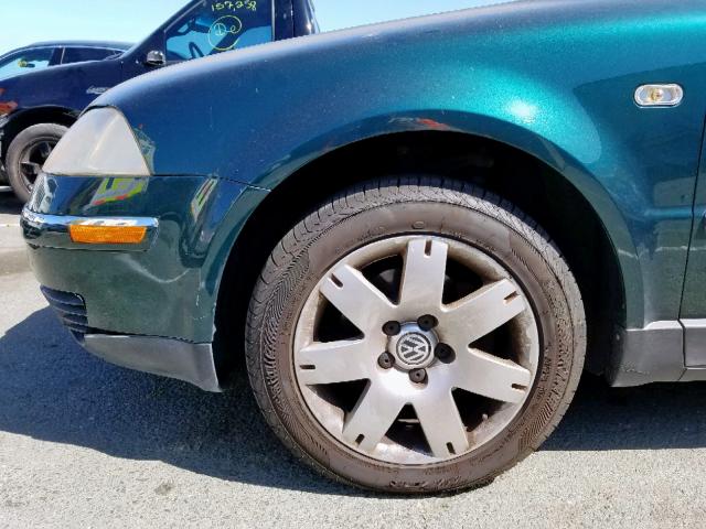 WVWTH63B82P065405 - 2002 VOLKSWAGEN PASSAT GLX 绿色 照片 9