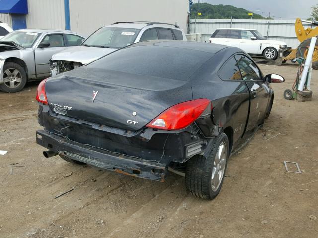 1G2ZH17N394153358 - 2009 PONTIAC G6 GT BLACK photo 4