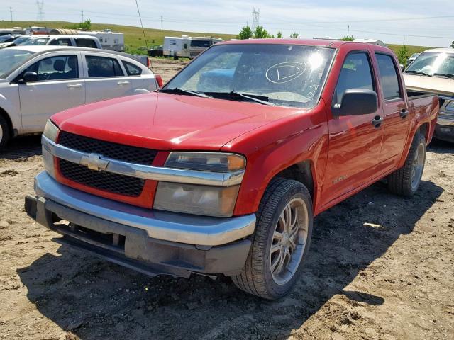 1GCCS136848180090 - 2004 CHEVROLET COLORADO RED photo 2