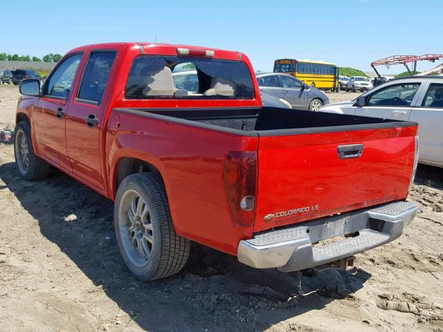 1GCCS136848180090 - 2004 CHEVROLET COLORADO RED photo 3