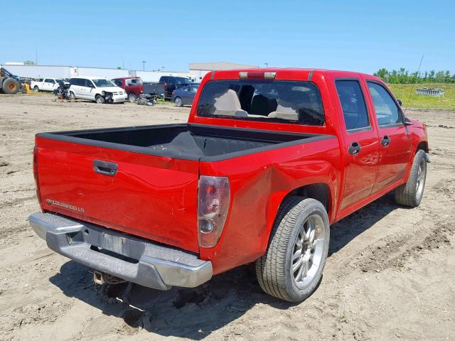 1GCCS136848180090 - 2004 CHEVROLET COLORADO RED photo 4