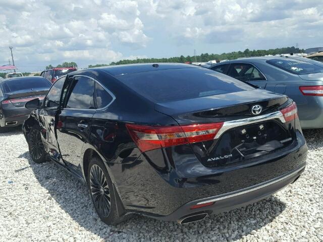 4T1BK1EBXGU195736 - 2016 TOYOTA AVALON XLE BLACK photo 3