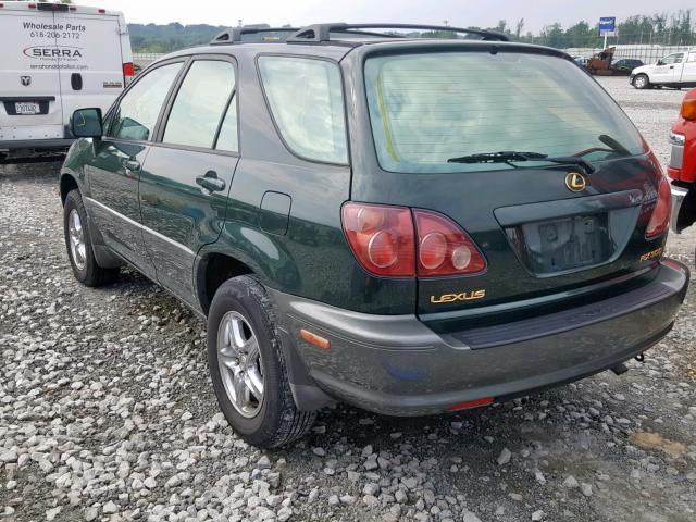 JT6GF10U3Y0046334 - 2000 LEXUS RX 300 GREEN photo 3