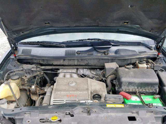 JT6GF10U3Y0046334 - 2000 LEXUS RX 300 GREEN photo 7