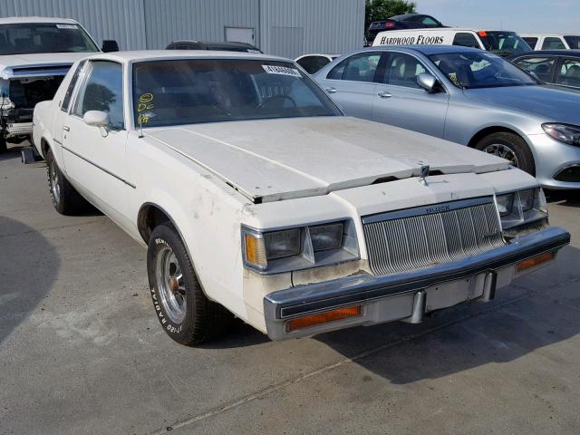 1G4GJ47Y9GP422067 - 1986 BUICK REGAL WHITE photo 1