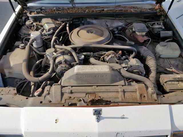 1G4GJ47Y9GP422067 - 1986 BUICK REGAL WHITE photo 7