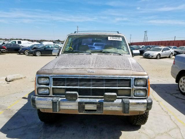 1JCMT7541JT006918 - 1988 JEEP WAGONEER L BROWN photo 9