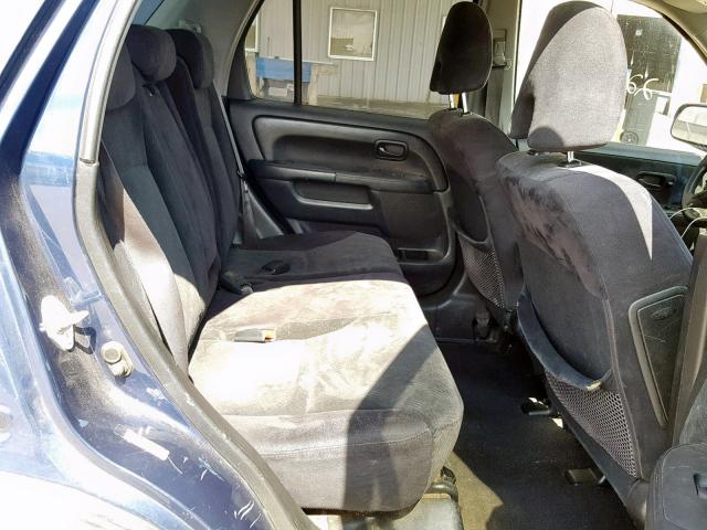 JHLRD78825C037462 - 2005 HONDA CR-V EX BLUE photo 6
