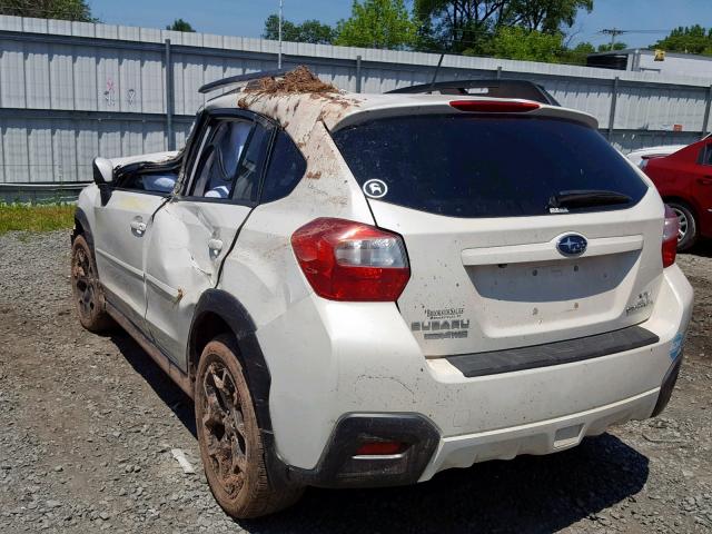 JF2GPACC9F8320774 - 2015 SUBARU XV CROSSTR WHITE photo 3