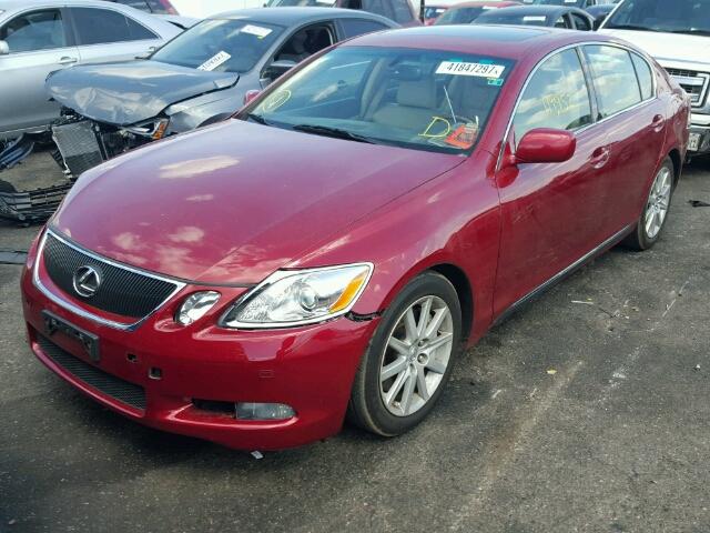 JTHBN96S765002572 - 2006 LEXUS GS GENERAT RED photo 2