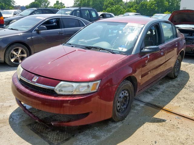 1G8AJ52F83Z130344 - 2003 SATURN ION LEVEL MAROON photo 2