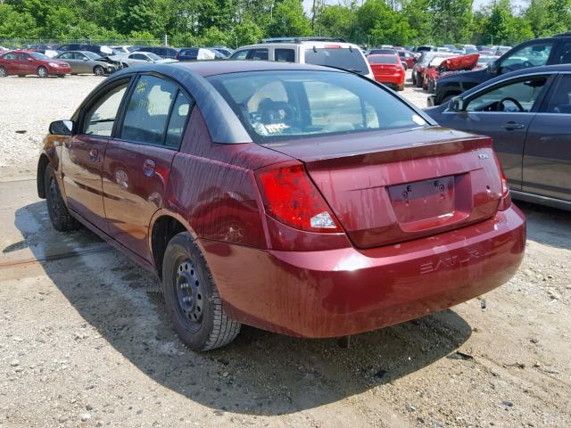 1G8AJ52F83Z130344 - 2003 SATURN ION LEVEL MAROON photo 3