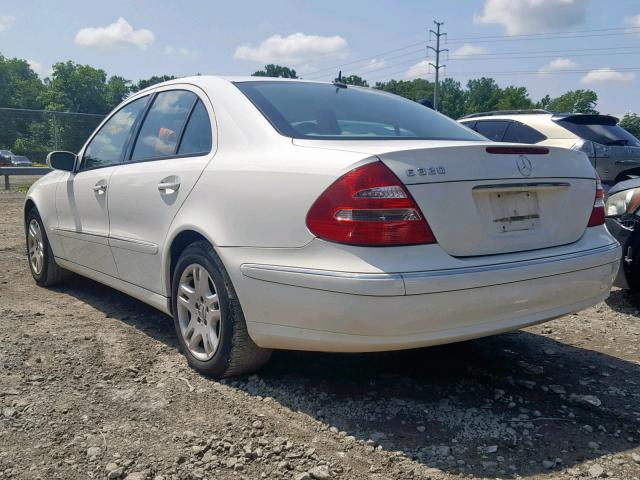 WDBUF65J64A506208 - 2004 MERCEDES-BENZ E 320 WHITE photo 3