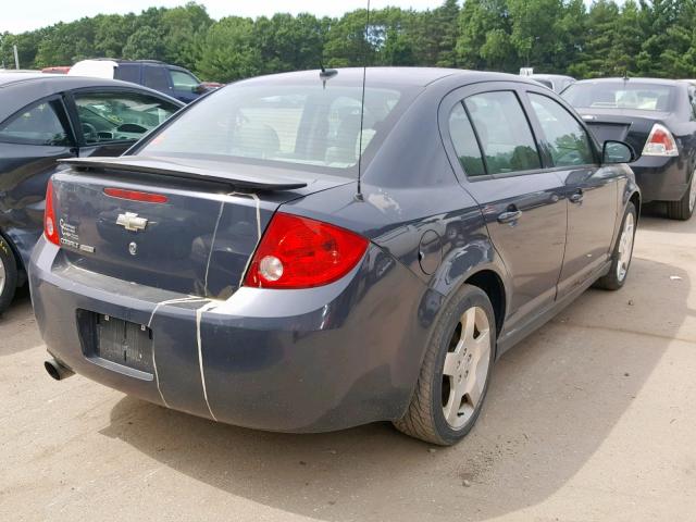 1G1AM58B887209686 - 2008 CHEVROLET COBALT SPO BLUE photo 4