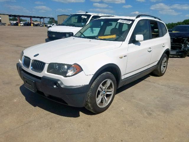 WBXPA93445WD13738 - 2005 BMW X3 3.0I WHITE photo 2