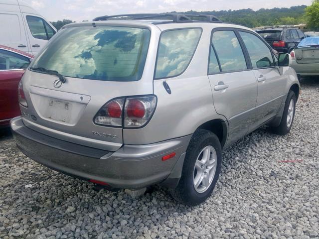 JTJGF10U910089944 - 2001 LEXUS RX 300 SILVER photo 4