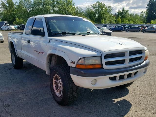 1B7GG22Y2WS751154 - 1998 DODGE DAKOTA WHITE photo 1