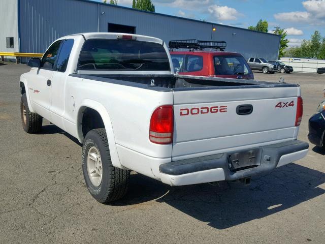 1B7GG22Y2WS751154 - 1998 DODGE DAKOTA WHITE photo 3