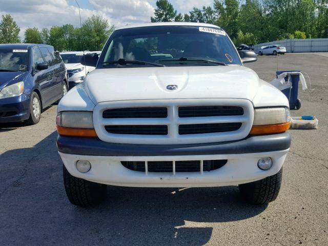 1B7GG22Y2WS751154 - 1998 DODGE DAKOTA WHITE photo 9