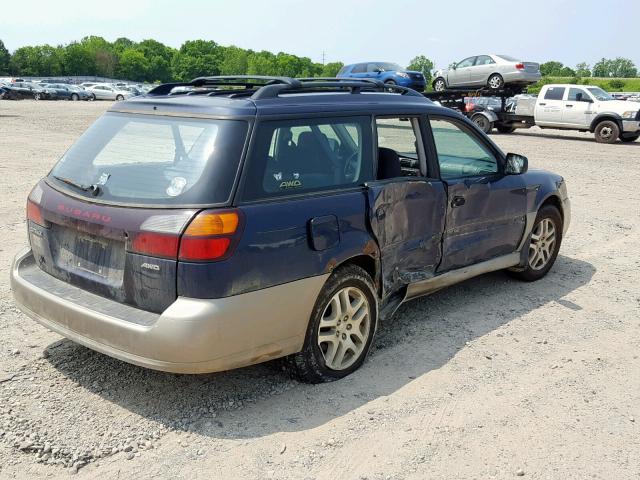 4S3BH675647632259 - 2004 SUBARU LEGACY OUT BLUE photo 4