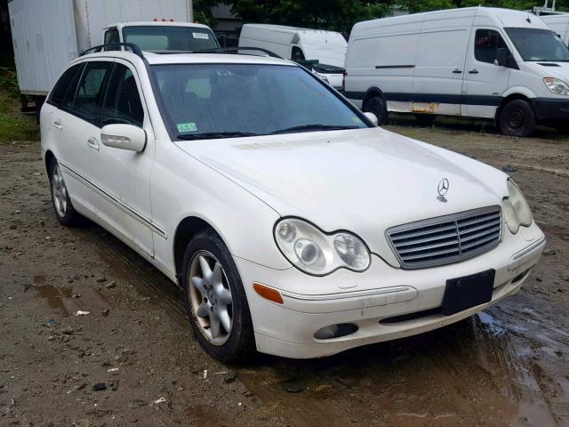 WDBRH84J93F393126 - 2003 MERCEDES-BENZ C 320 4MAT WHITE photo 1