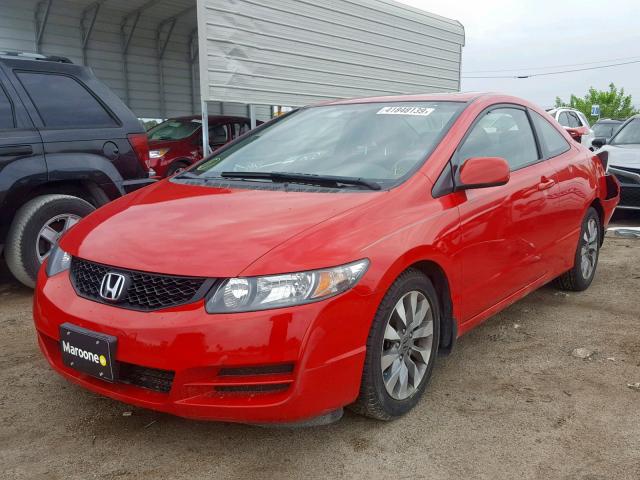 2HFGF12859H517528 - 2009 HONDA CIVIC DX RED photo 2