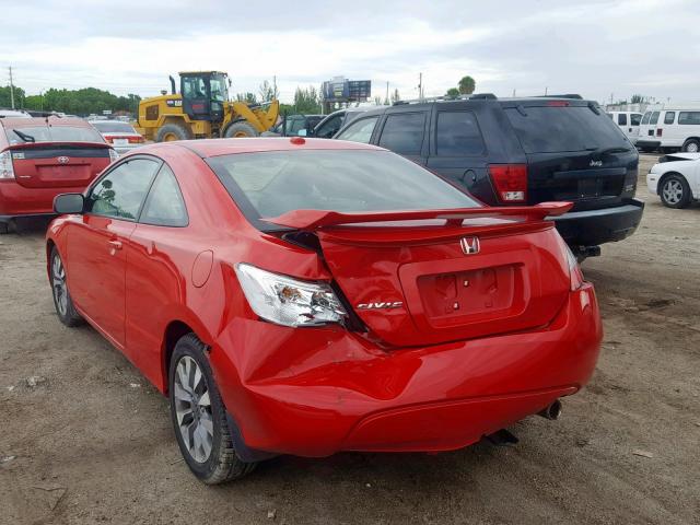 2HFGF12859H517528 - 2009 HONDA CIVIC DX RED photo 3