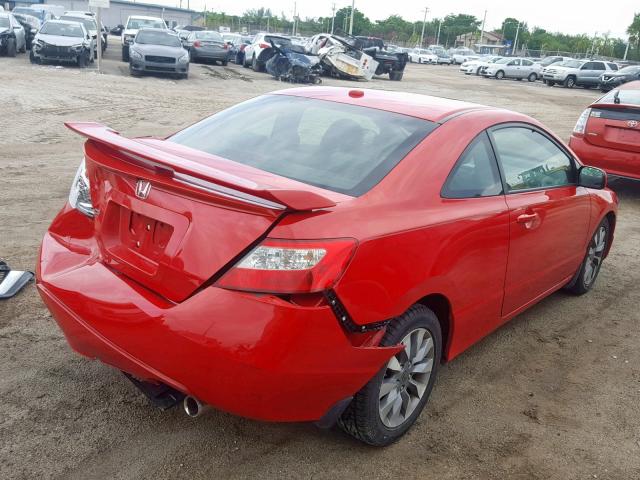 2HFGF12859H517528 - 2009 HONDA CIVIC DX RED photo 4