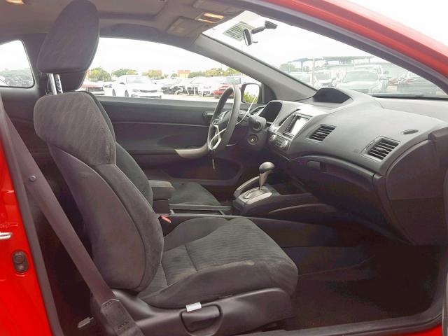 2HFGF12859H517528 - 2009 HONDA CIVIC DX RED photo 5