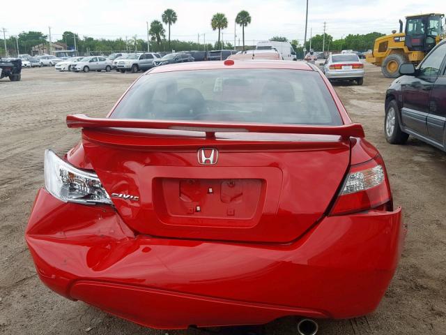 2HFGF12859H517528 - 2009 HONDA CIVIC DX RED photo 9