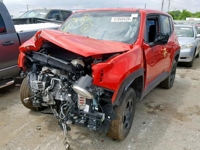 ZACCJBAB6JPH85545 - 2018 JEEP RENEGADE S 红色 照片 2