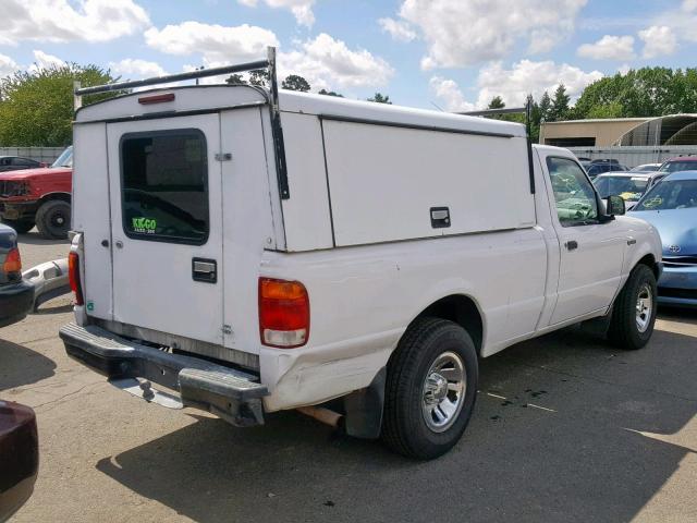 1FTYR10V9XUA02990 - 1999 FORD RANGER WHITE photo 4