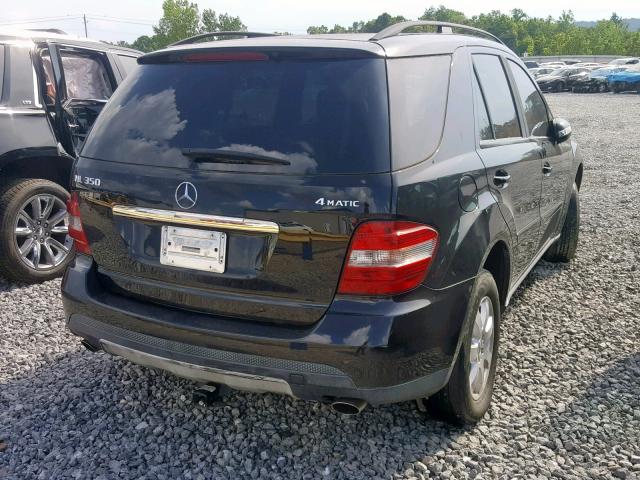 4JGBB86E87A222340 - 2007 MERCEDES-BENZ ML 350 BLACK photo 4