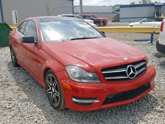 WDDGJ4HB7DG068727 - 2013 MERCEDES-BENZ C 250 RED photo 1