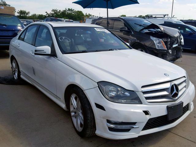 WDDGF4HB8DR262043 - 2013 MERCEDES-BENZ C 250 WHITE photo 1