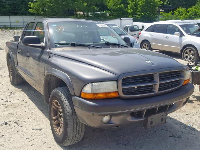 1D7HG38NX3S168565 - 2003 DODGE DAKOTA QUA GRAY photo 1