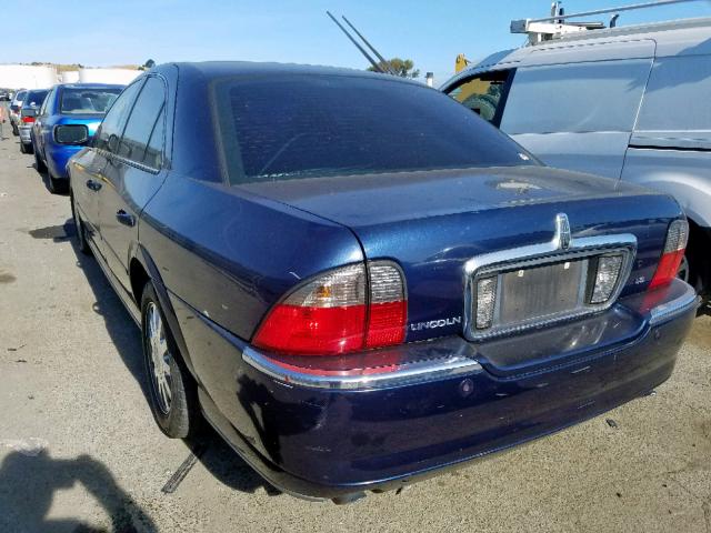 1LNHM86S34Y642908 - 2004 LINCOLN LS BLUE photo 3